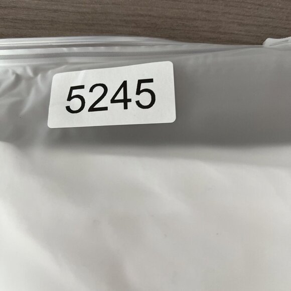 Talbots Women's Top Plus 2X Solid Bright White Button Accents Button Up Tunic - Picture 12 of 12